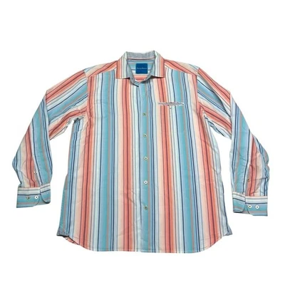Camisa Tommy Bahama de seda manga larga con botones talla mediana Foto 1 de 4