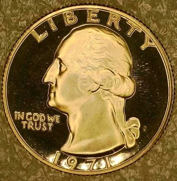 🔥RARE!!! BU DCAM 1971-S WASHINGTON QUARTER DDO (Earlobe)/ DDR & RPM VARIETY - Image 1 of 4