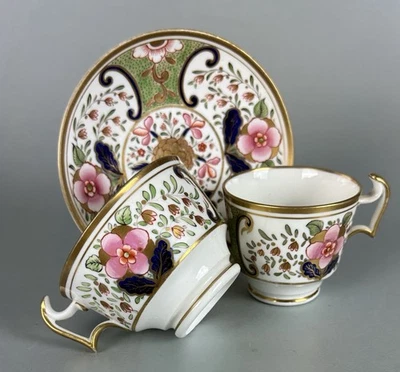 Swansea c1815-17 Trio Antique Welsh Porcelain - Image 1 of 4