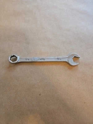 Mac Tools 9/16" 6PT SAE Chrome Combination Wrench USA CH18 - Image 1 of 4