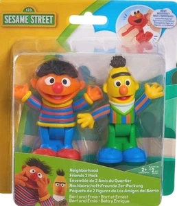 Just Play Sesame Street Neighborhood Friends paquete de 2 figuras de juguete Bert & Ernie de 3" - Imagen 1 de 5
