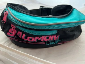 Vintage 80s-90s Salomon Club Fanny Hip Daypack Skiing Worn - Picture 1 of 19