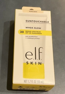 e.l.f. Skin Suntouchable Whoa Glow Sunlight Sunscreen SPF 30 1.7oz Exp. 04/26 - Image 1 of 4