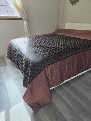 Black, Brown and Beige Reversible Bedding Set by Home Classics - Image 1 of 4