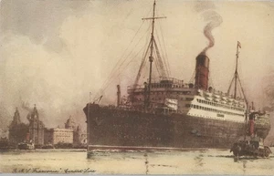 CUNARD LINE RMS FRANCONIA UNUSED COLOR POSTCARD REF 6202 - Bild 1 von 1