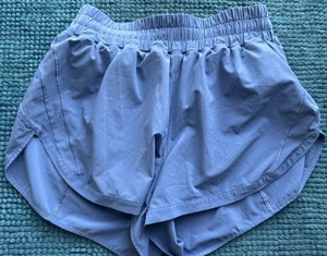 EUC SOLD OUT Lululemon Track That High-Rise Size 10 Lined Short 3" OASIS BLUE! - Picture 1 of 5