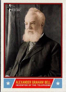 2025 Topps Heritage Notable Americans #NS73 Alexander Graham Bell - Bild 1 von 2