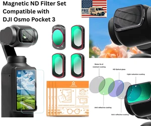 UEGOGO Magnetic ND Filter Set for DJI Osmo Pocket 3 – ND8 ND16 ND32 + CPL 4-Pack - Picture 1 of 8