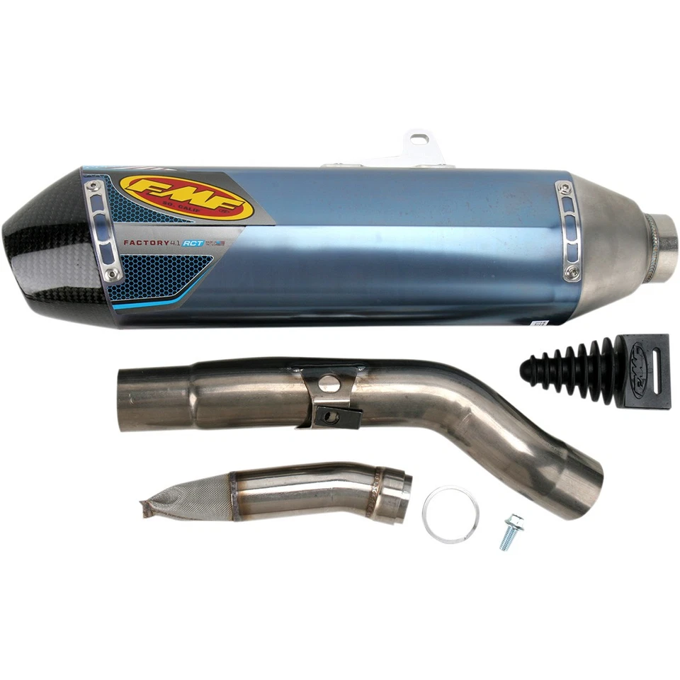 FMF Factory 4.1 RCT Muffler Anodized Titanium/Carbon (043365) - Image 1 of 1