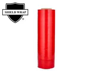 18"x1500' Hand Stretch Wrap Packing Moving Dark Red Shrink Film 80 Ga 1 Roll - Picture 1 of 5