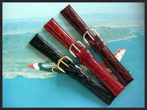 18mm Brown XL Alligator calf Extra Long watchband strap IW SUISSE 16 17 19 20 22 - Picture 1 of 9