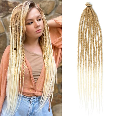 60cm Knitterstruktur Dreadlocks SE Dreads Extension Crinkled Textured Dread Locs - Bild 1 von 4