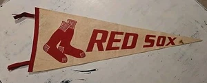 VINTAGE / antiker Keezer Boston Red Sox Baseball Wimpel!  Ära 1940 - 50er Jahre - Bild 1 von 10