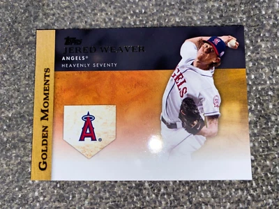 2012 Topps Golden Moments Insert #GM-17 Angels Jered Weaver Baseball Card - Image 1 of 2
