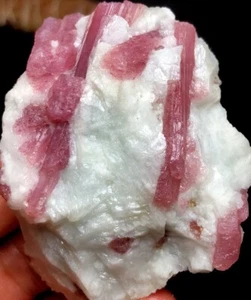 105g 1 STCK. Natürliche Rote Turmalin Quarz Kristall Cluster Mineral Probe P823 - Bild 1 von 8
