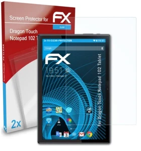 atFoliX 2x Screen Protector for Dragon Touch Notepad 102 Tablet clear - Afbeelding 1 van 8