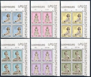 Luxembourg B216-B221 blocks/4,MNH.Mi 631-636. Caritas 1960.Princess Marie-Astrid - Picture 1 of 1