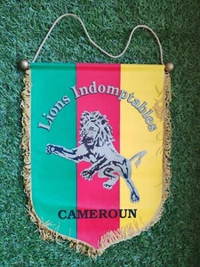 BANDERÍN PARTIDO ASOCIACIÓN FÚTBOL CAMEROÚN VIP ALTA CALIDAD OFICIAL AÑOS 90 - Imagen 1 de 16
