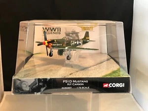 CORGI AA32207 ZWEITER WELTKRIEG LEGENDEN P51 D MUSTANG ""NOOKY BOOKY III"" KIT CARSON BRANDNEU IN VERPACKUNG  - Bild 1 von 12