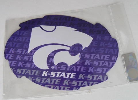 NCAA 1 Pair Kansas State Wildcats Magnets 6 7/16" Wide x 4 3/8" High Cover