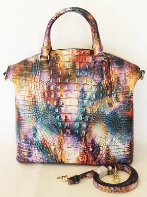 BRAHMIN Llamativo CARTERA DE ABETOS MADRE NATURALEZA BOSQUE Lg DUXBURY CARTERA NUEVO CON ETIQUETAS Foto 1 de 4