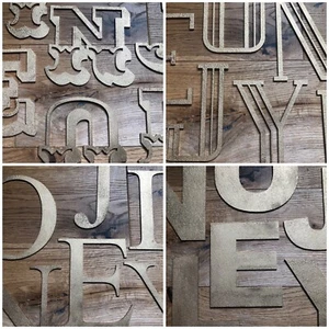 Insegna Personalizzata Regali Regali Decorazioni Natale Compleanno Lettere Oro A-Z - Foto 1 di 23