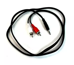 3,5 mm Stereo Stecker Stecker auf Dual RCA Stecker Stecker Audio Splitter Y Adapterkabel A14 - Bild 1 von 3