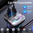 Bluetooth 5.3 Wireless Car Fm Transmitter Kit Mp3 Player Usb Fast Charger Pd30w