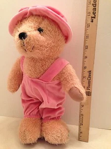 Teddy Bear Stuffed Soft Plush Animal Toy Pink Outfit Large 14" Sugar Loaf - Picture 1 of 9