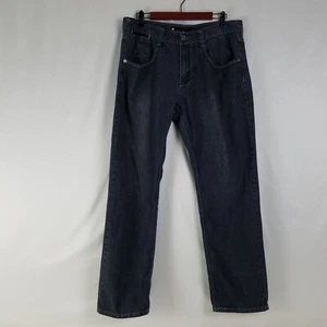 Pantalones de mezclilla Mecca para hombre 38 x 34 negros ajustados rectos carbón real W34 x L31 - Imagen 1 de 11