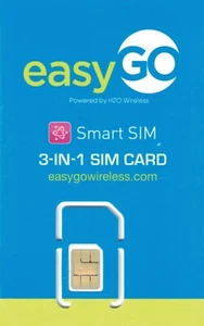 EASYGO Wireless PREPAID Sim Card Triple cut sim / AT&T Network - Picture 1 of 1