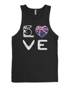LOVE Australia Men's Tank Top Australian Flag Pride Koala - Picture 1 of 8