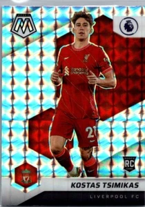 2021-22 Panini Mosaic Premier League Silver Mosaic #175 Konstantinos Tsimikas RC - Picture 1 of 2