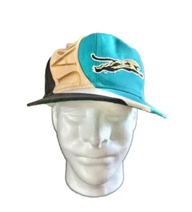 Vintage 90’s Jacksonville Jaguars Banned Logo Eastport Swirl Snapback Hat - RARE - Picture 1 of 8