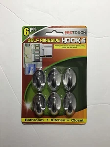 6 GANCHOS AUTOADHESIVOS MULTIUSOS PROTOUCH - Imagen 1 de 2