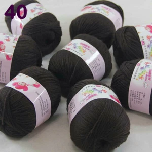 Sale 8 Skeinsx50g Cashmere Silk Wool Children Hand Knit Blankets Crochet Yarn 40 - Picture 1 of 12