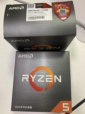 AMD Ryzen 5 5500 Socket AM4 Zen 3 Processor with Wraith Stealth CPU Cooler - Image 1 of 4
