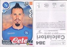 PANINI FOOTBALLERS A 2017/18-NAPLES, HAMSIK-FIGURE-STICKER N.384