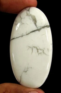 Piedra de envoltura de alambre cabujón piedras preciosas sueltas Howlita blanca natural 89,30 quilates - 11875 - Imagen 1 de 2