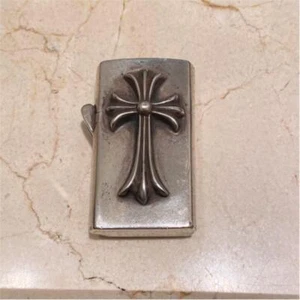 Chrome Hearts ZIPPO encendedor plata 2001 cuerpo solo usado - Imagen 1 de 3