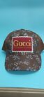Gucci Brown Bees Baseball Cap Adjustable Made In Italy #E2236