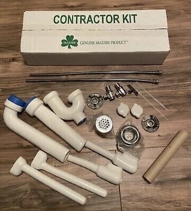 Mcguire Lavatory Combo Kit (1-1/4" Grid drain, stops, supplies, 1-1/2" p-trap) - Picture 1 of 4