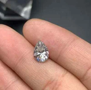 3 Ct Pear Cut Natural D Color Loose Lab Grown CVD Diamond VVS1 Certified Stone - Picture 1 of 11