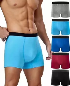 MENS BOXERS INCONTINENCE UNDERWEAR MEDIUM cotton 5-Pack colors 150 ml NOT BRIEFS - Picture 1 of 5