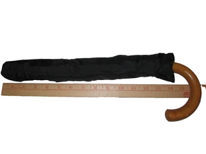 Vintage Collapsible Umbrella Swaine and Adeney Black Nylon - Picture 1 of 15