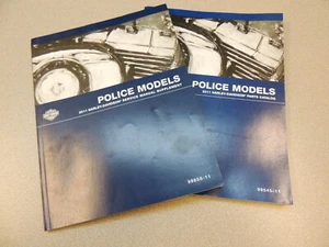 HARLEY 2011 POLICE SERVICE MANUAL SUPPLEMENT & PARTS CATALOG 99855-11 99545-11 - Picture 1 of 7