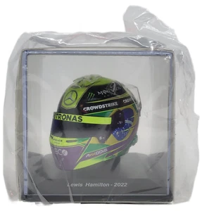 Spark 5HFO85 Mini Helmet Replica Mercedes F1 Brazil 2022 Lewis Hamilton 1/5 Scal - Picture 1 of 6