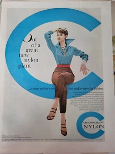 1954 womens Chemstrand nylon pants blouse vintage fashion ad - Picture 1 of 1
