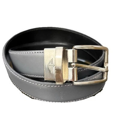 Cinturón de cuero Dockers 32 para hombre NUEVO azul marino con hebilla plateada Foto 1 de 4