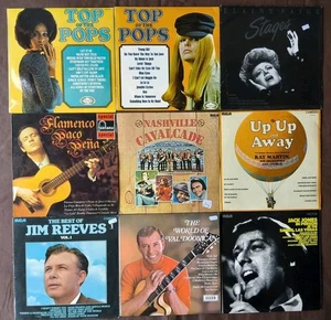10.  JOBLOT BUNDLE:   81  X  VINYL LP"S MIXED GENRES  -  great value  - Picture 1 of 9